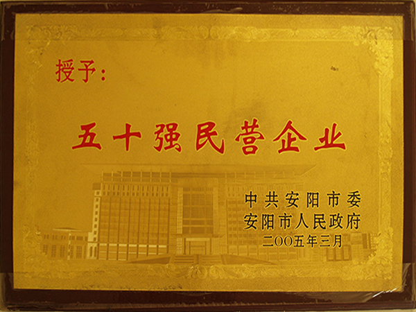 五十強(qiáng)民營企業(yè)